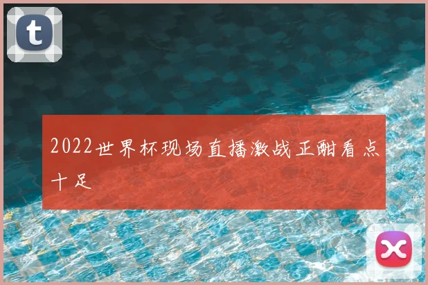 2022世界杯现场直播激战正酣看点十足